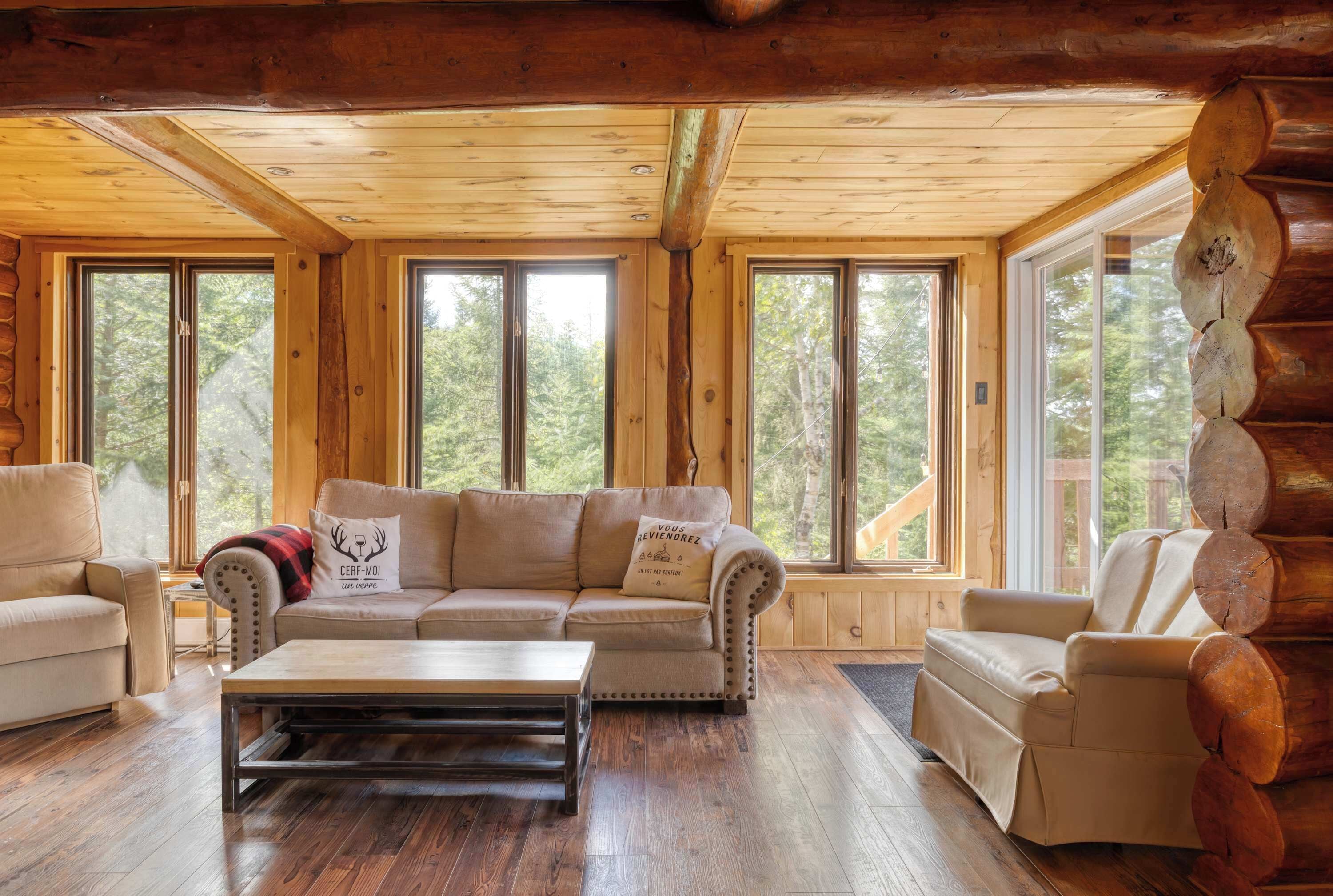 Télévision, cheminée, chaîne hi-fi