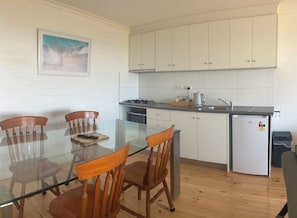 Apartment, Ocean View | Private kitchen | Fridge, microwave - 61 OCEAN ROAD MOTEL  (Skenes Creek)