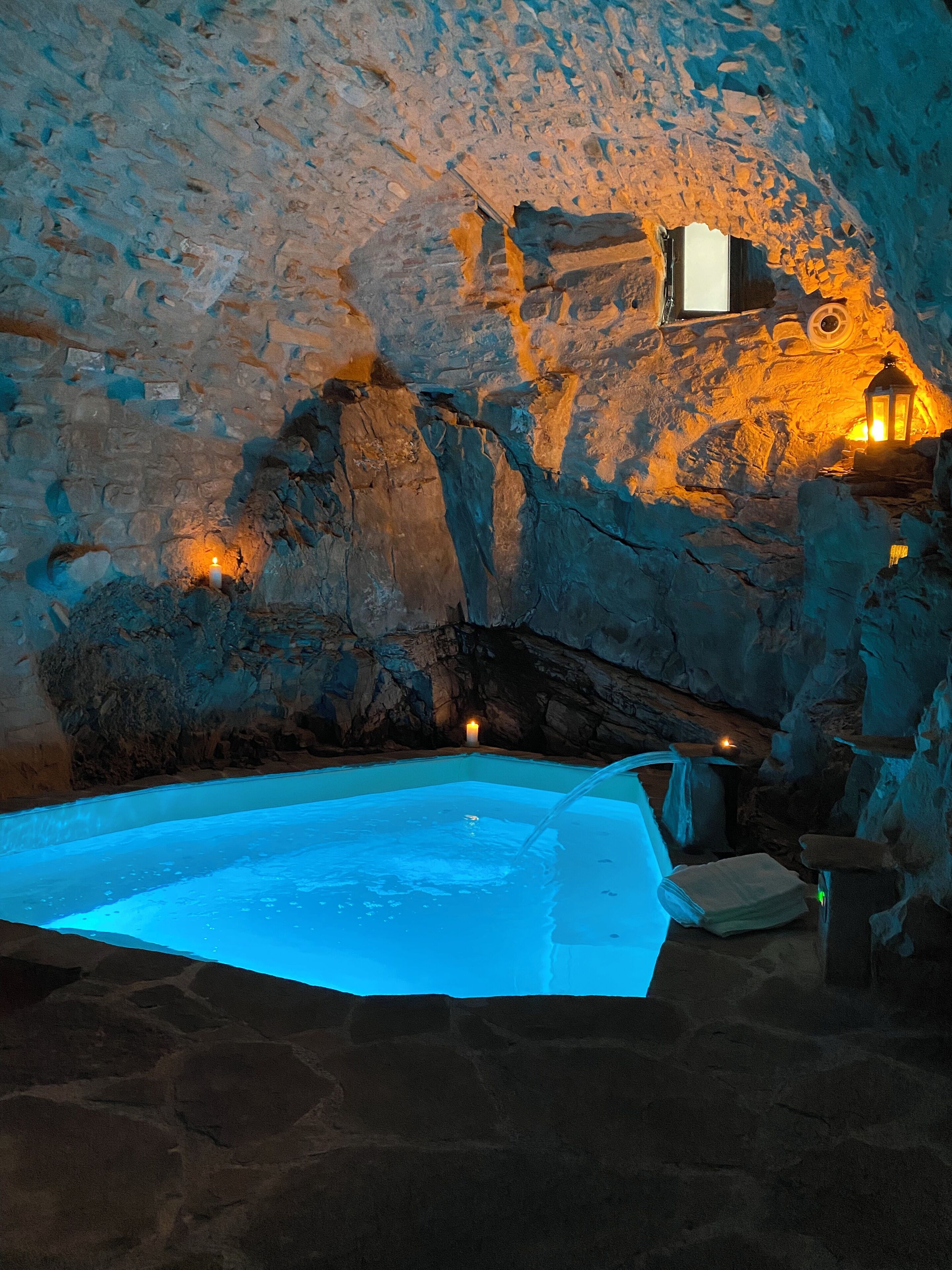 Una bañera de hidromasaje, masajes