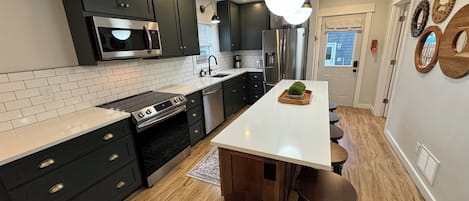 Microwave, oven, stovetop, dishwasher