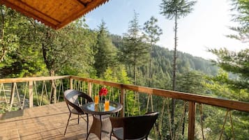 Comfort Cottage, Balcony, Valley View | 1 bedroom, down comforters, memory foam beds, iron/ironing board