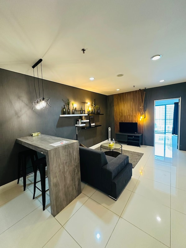 Superior Double Room, Balcony, City View | Living area | 42-inch TV with cable channels - THE MERCU SUMMER SUITES KUALA LUMPUR (Kuala Lumpur)