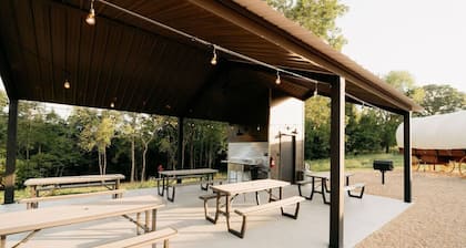 Family-Friendly Ranch Stay in Covered Wagon | Trails & Animals