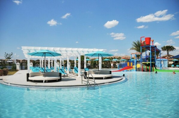 Pool - 5 BD Home near Disney, Lazy River, Game Room(9021) (Kissimmee)