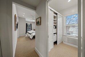 2 bedrooms, iron/ironing board, travel crib, WiFi