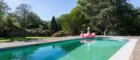 A heated pool