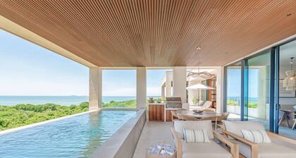 Rooftop Oasis in El Surf by Mita Residential. Private Oceanview Rooftop, Pools & Jacuzzi