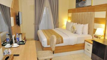 Family Apartment, Balcony, City View | 2 bedrooms, in-room safe, desk, laptop workspace