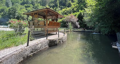 Two bedrooms with private bathroom.