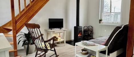 Fernseher, Kamin