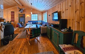 TV, fireplace - Amazing home in Rauland (Rauland)