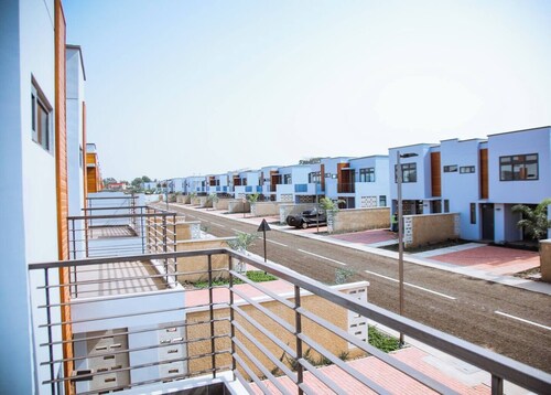 Welcome to our luxury gated townhome in Oyarifa Park, a serene enclave in Accra.