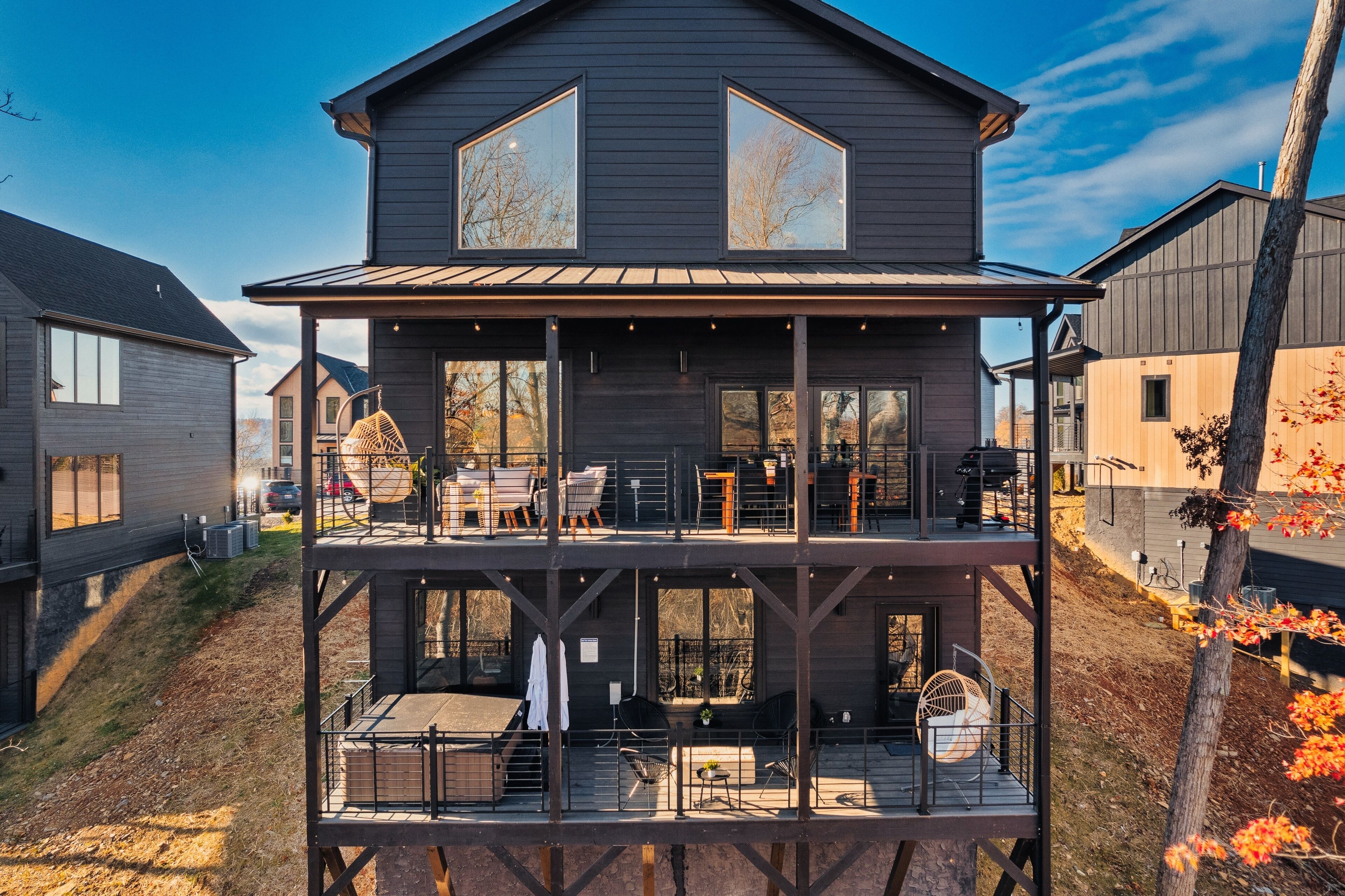 屋外ダイニングエリア