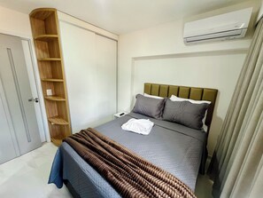 Apartment | 2 bedrooms, laptop workspace, blackout drapes, iron/ironing board - Melhores Flats - Sensacional (João Pessoa)