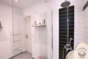 Shower, hair dryer