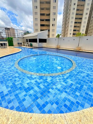 Pool - 3BR Apartment with Pool/Sauna close to the center (Vila Viana Goiânia)