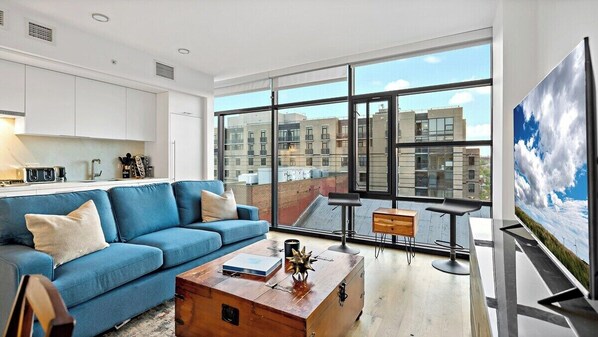 TV connectée, cheminée