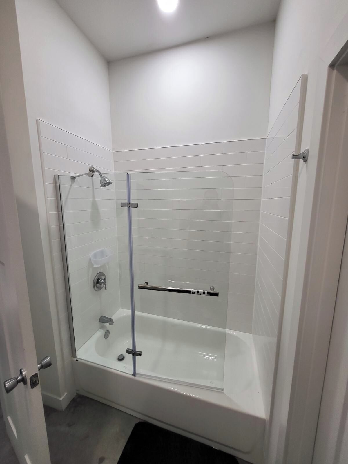 Hair dryer, towels, toilet paper