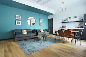 Living area - Splendid Apartment Champ de Mars - Eiffel Tower (Paris)