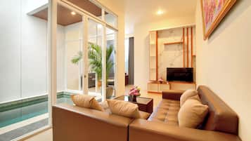 Villa, 1 Bedroom, City View | Living area