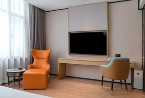 Yhden hengen elite-huone, kaupunkinäköala | Työpöytä, ilmainen Wi-Fi