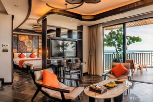 Suite Sea View with Children Themed Room | Living area | LCD TV