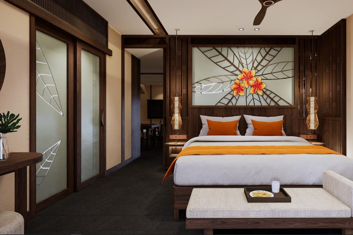 Family Room 2-Bedroom Garden View with Children Themed Room | 1 bedroom, free minibar items, in-room safe, desk