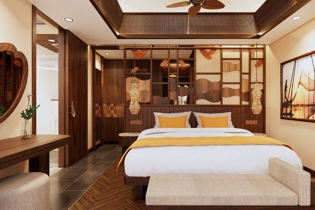 1 bedroom, free minibar items, in-room safe, desk