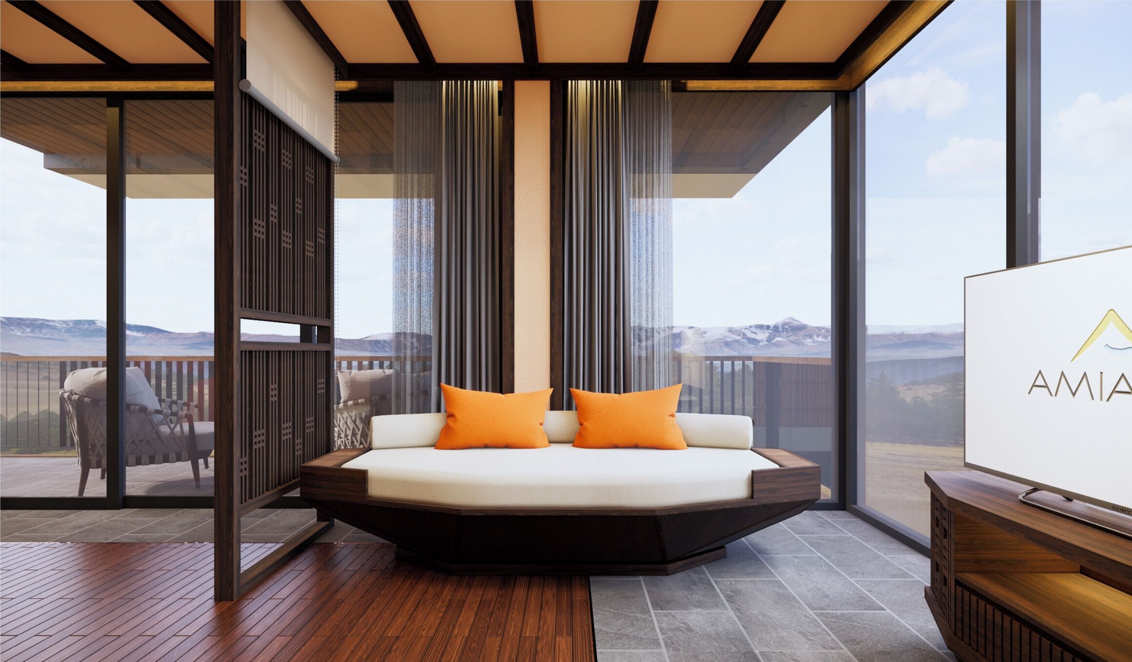 Deluxe-huvila, näköala puutarhaan | Minibaari (osa tuotteista ilmaisia), tallelokero huoneessa, työpöytä