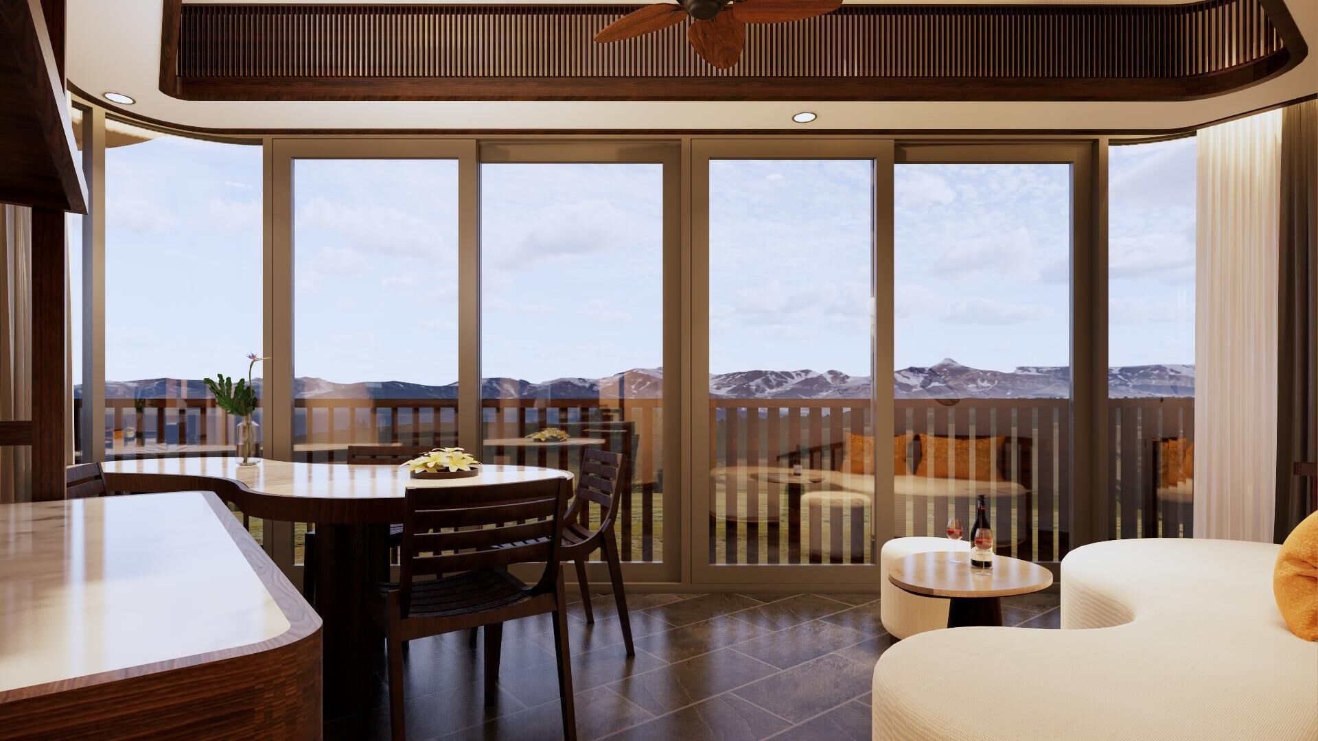 Signature Family Suite 2-Bedroom Sea View with Children Themed Room | Living area | LCD TV