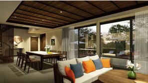 Villa, 3 soverom, privat basseng (Children Themed, Check-in 02:30 PM) | Oppholdsområde | LCD-TV