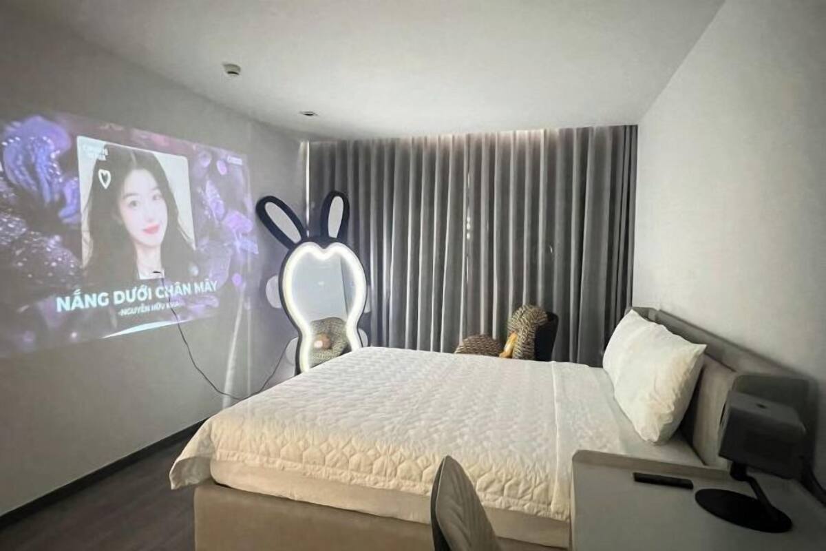 2 phòng ngủ, bộ trải giường bằng vải cotton Ai Cập