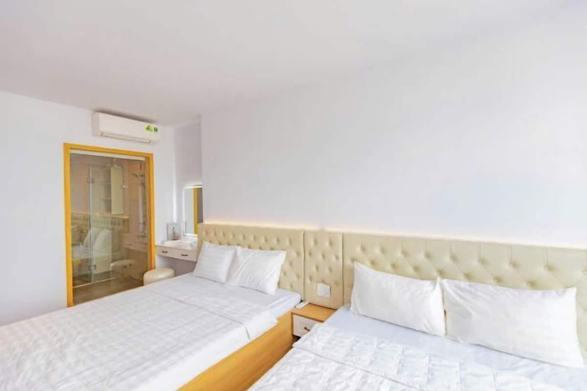 2 habitaciones y sábanas de algodón egipcio