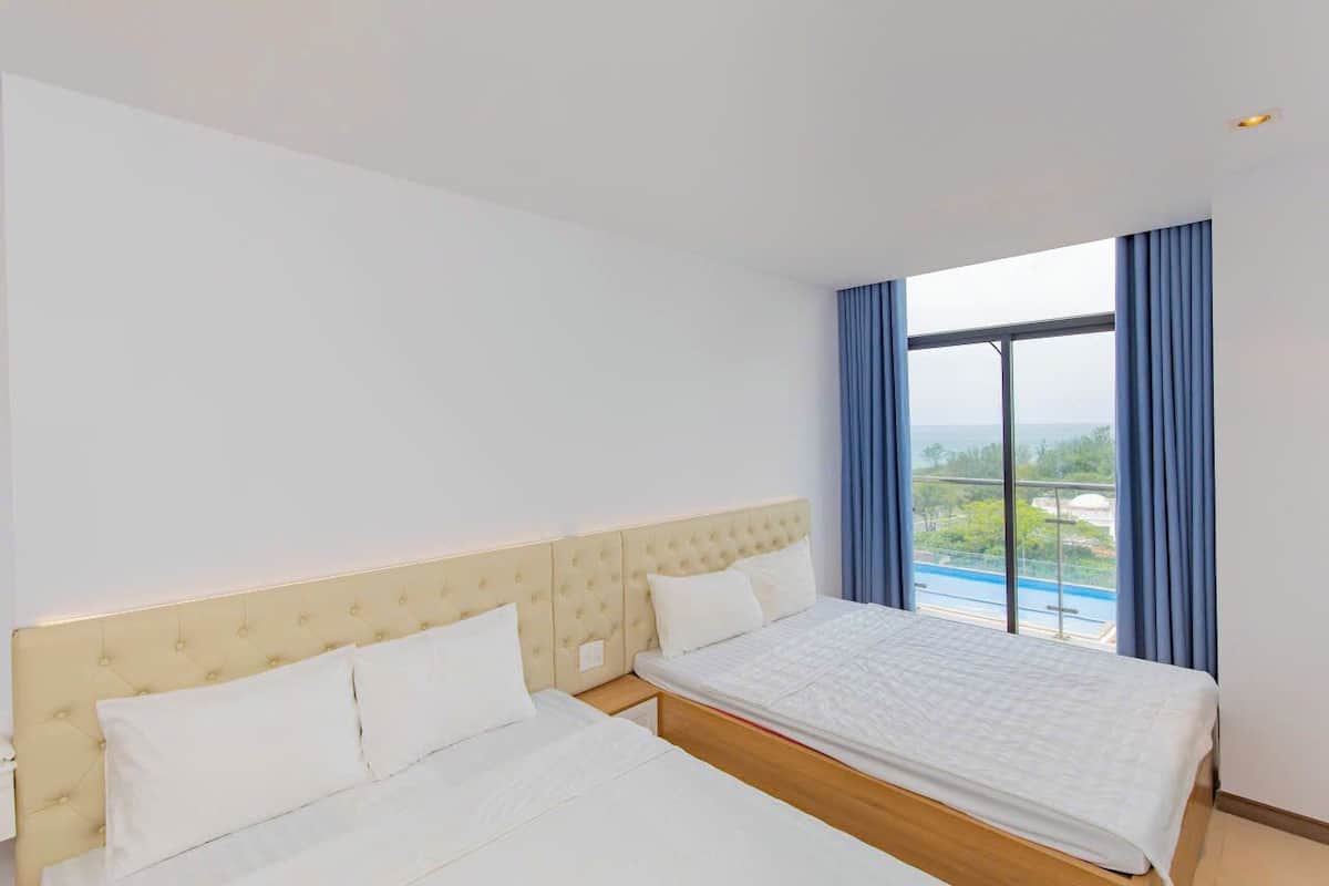 Apartment, 1 Bedroom, Beach View | 2 bedrooms, Egyptian cotton sheets, premium bedding, memory foam beds