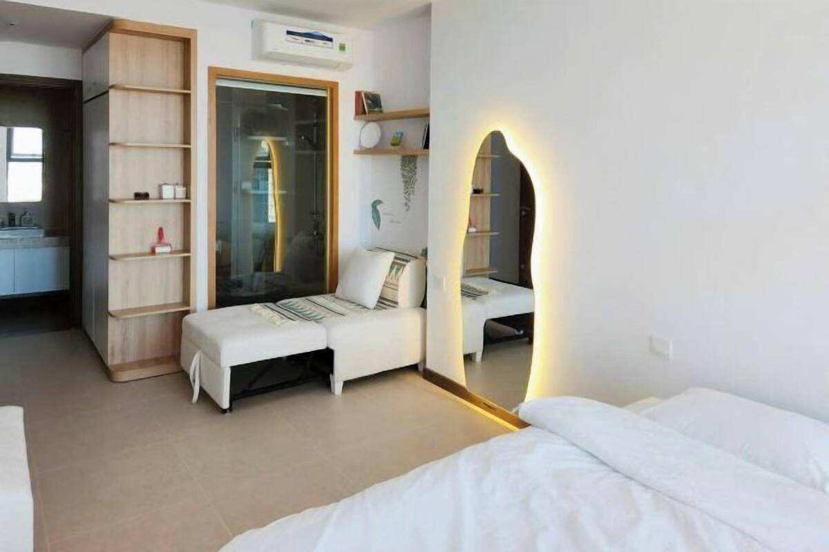 2 habitaciones y sábanas de algodón egipcio