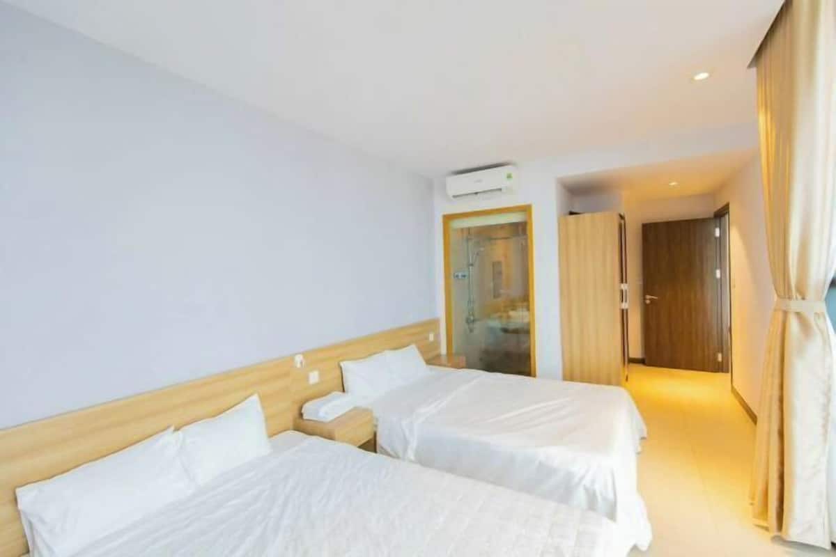 2 habitaciones y sábanas de algodón egipcio