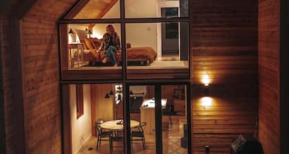 Camp Haliburton - Waterfront A-Frame w Sauna