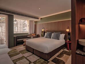 Kamer, balkon (Wunderlich) | Luxe beddengoed, een minibar, een kluis op de kamer