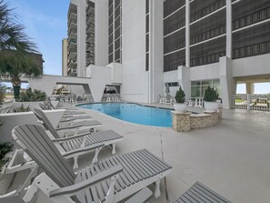 A heated pool