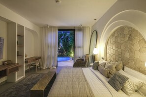 Villa Luxe, patio, vue piscine | 4 chambres, draps en coton égyptien, literie de qualité supérieure
