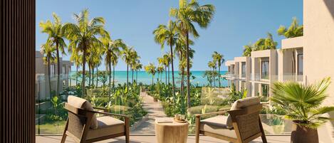 Apartment, 2 Bedrooms, Balcony, Ocean View | Terrace/patio