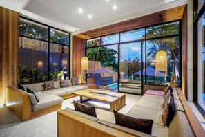 Family Villa, 6 Bedrooms, Pool View | Living area | 32-inch Smart TV with digital channels - Villa Daniele by BaliSuperHost (Ubud)
