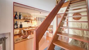 Standard Apart Daire, 3 Yatak Odası, Balkon (Lo Stambecco - Duplex for 8 people) | Merdiven