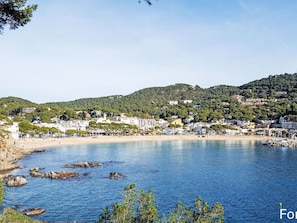Vlak bij het strand