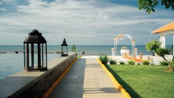 Outdoor wedding area