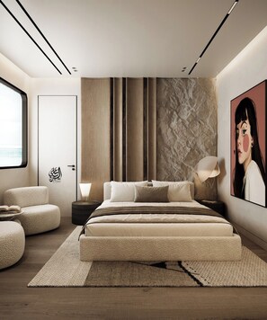 Kahden hengen deluxe-huone, parveke, jokinäköala | Ylelliset vuodevaatteet, memory foam -patjalliset sängyt, ilmainen Wi-Fi