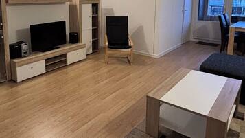 Fernseher, DVD-Player, Stereoanlage