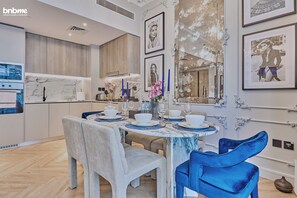 豪華公寓, 露台, 城市景 | 飯廳