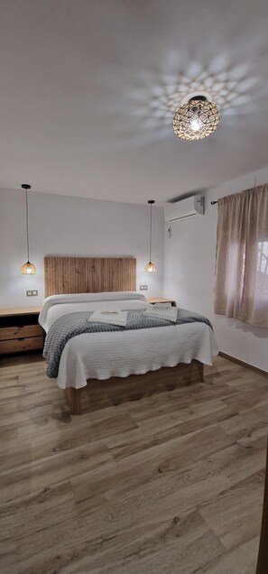 2 bedrooms, down duvets, memory-foam beds, blackout curtains