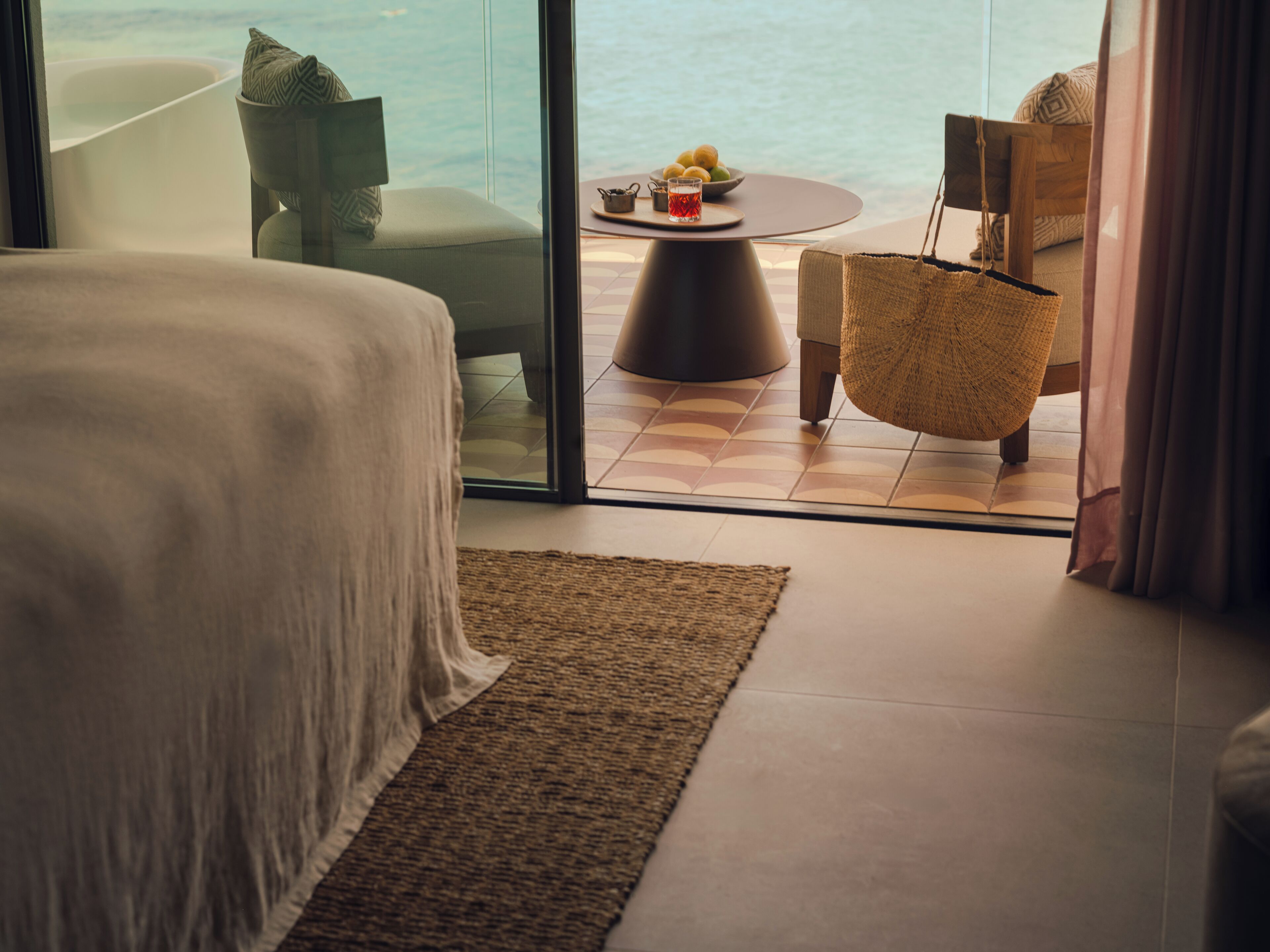 Chambre Supérieure, terrasse, vue mer | Terrasse/Patio